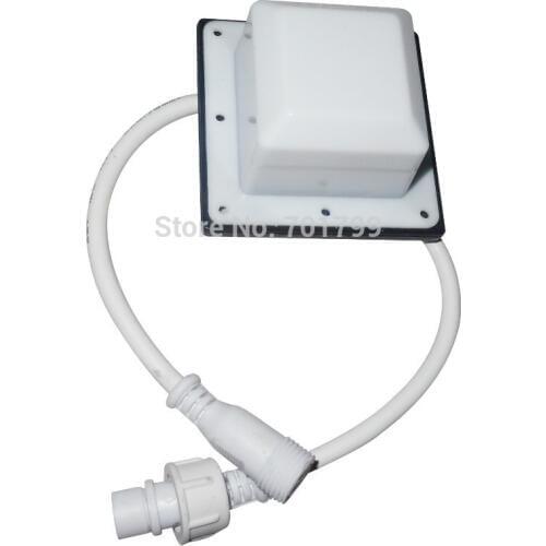 DC12V WS2811 led pixel module;milky cover(52mm*52mm)with black base;IP68 rated;with 13.5mm 3core waterproof pigtails