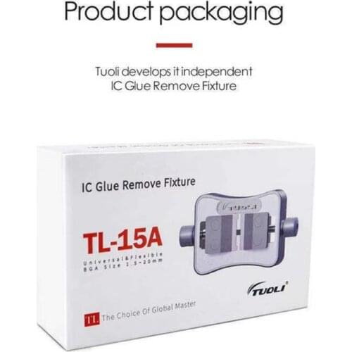 TL-15A CPU IC Glue Remove Fixture BGA IC 1.5-20mm Size Motherboard Soldering Repair Holder Clamp for iPhone Repair Tool