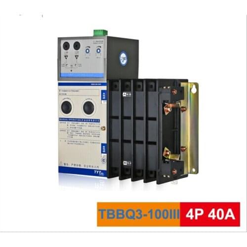 TYT Tae Yeong TBBQ3-100III dual power source automatic switch 40A 4P dual power transfer switch