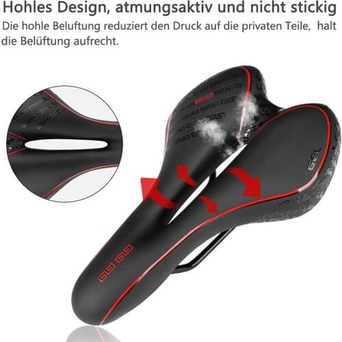 Bicycle Shockproof Saddle Pad MTB Bike PU Waterproof Leather Cushion Comfortable Soft Cycling Seat Cushion