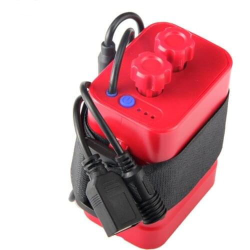 Waterproof DIY 6x 18650 Battery Case Box Cover with 12V DC and USB Power Supply for Bike LED Light Cell Phone Router