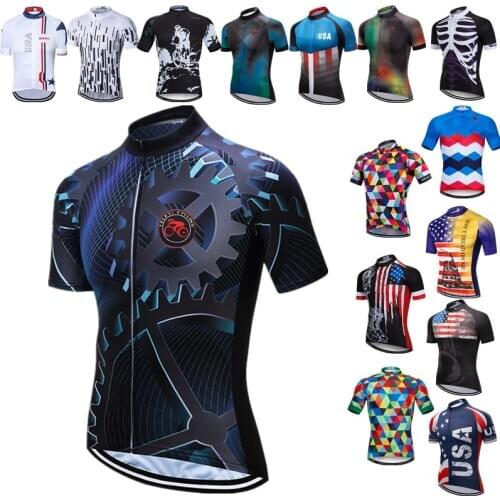 Weimostar Gear Cycling Jersey Men Team Sport Cycling Clothing Breathable MTB Bike Jersey Road Bicycle Shirt Cycling Clothes Ropa