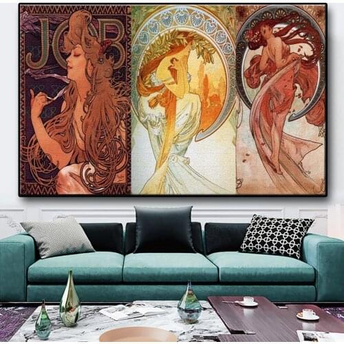 Alphonse Mucha Elegant Woman Art 5D Diamond Painting Handmade Jewelry Cross Stitch Set Full Square/Round Mosaic Embroidery Decor