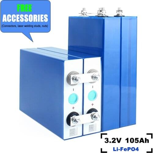 3.2V 105Ah Lifepo4 Rechargeable Battery Cell 100% Original Grade A High Power DIscharge For Electric Car RV Power Tool UPS