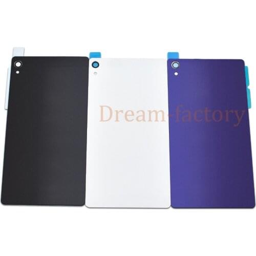 50pcs For Sony Xperia Z2 D6502 D6503 New Rear Door Battery Cover Back Housing Glass Replacement Cover