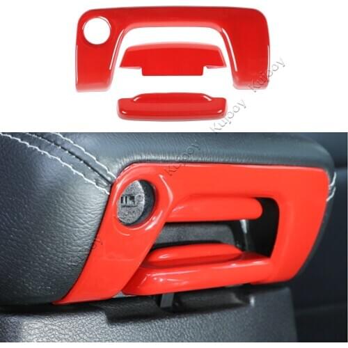 ABS Car Armrest Box Switch Cover Decor Trim For JT Gladiator 2018+ Car Styling Accessories