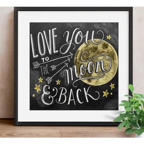 Diamond Mosaic Cartoon Diamond Embroidery Blackboard Drawing Diamond Painting Full Square Picture Rhinestones Home Decor