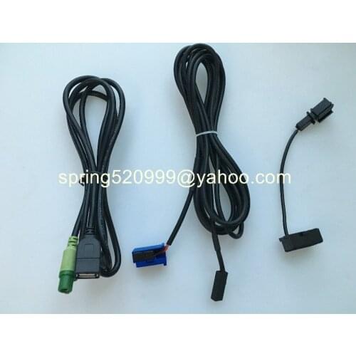Car Radio Micphone Mic Bluetooth Cable Aadaptor USB cable wire For BMW E90 X1 with BMW Professional 1sets
