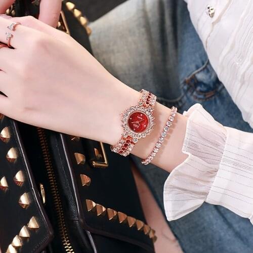 Chain Watch Full Diamond Womens Watch Fashion Casual Starry Sky Watch Casual Womens Gift Watch