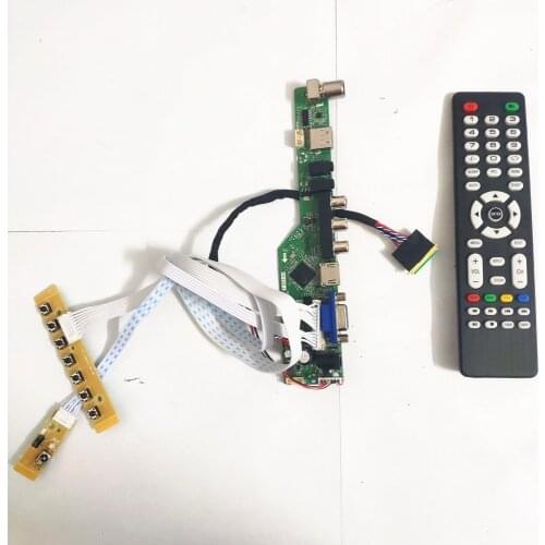 For LP156WH2 VGA remote 40pin LVDS LCD TV AV USB HDMI-Compatible 1366X768 LED Controller board Screen 15.6