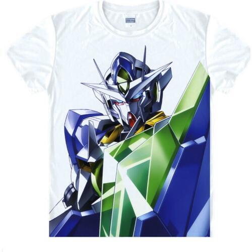 Gundam Double O T-Shirt STRIKE FREEDOM Shirt colorful T shirts Anime Accessories awesome shirt Print Womens T-Shirts Cosplay a