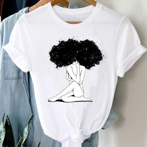 T-shirts Women Printing Trend Girl 90s Spring Summer Short Sleeve Clothes Stylish Tshirt Top Lady Print Summer Tee T-Shirt