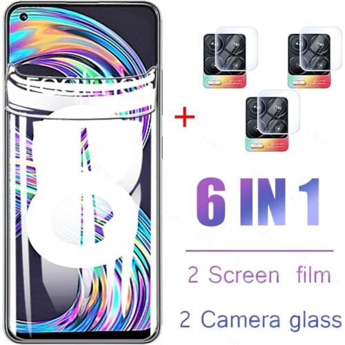 Realmi 8 Pro Hydrogel Film Screen Protector For OPPO Realme 8Pro Realme8Pro Realme8 Camera Len Safety Note Tempered Glass