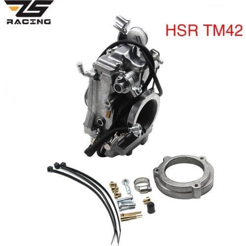 ZS Racing Motorcycle Carburetor Replace For Mikuni Model Carburador HSR TM42 42mm For HARLEY FLHR FLHFB FLHRCI FLHS FLHT