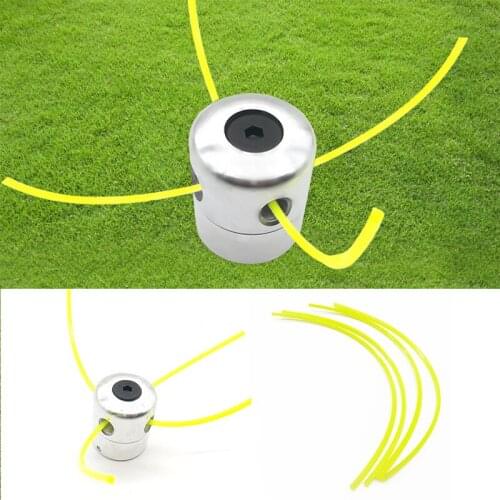 Lawn Mower Cylindrical Grass Head Strimmer Mower Head Universal Trimmer Head Garden Grass Brush Cutter Accessories Mowing Tool