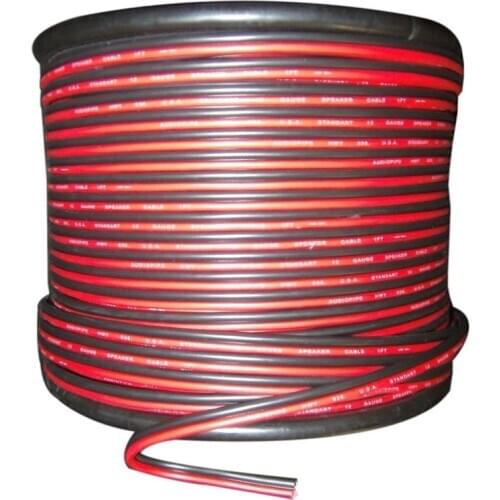 20 GAUGE PER 3 METER RED BLACK ZIP WIRE AWG CABLE POWER GROUND STRANDED COPPER CAR