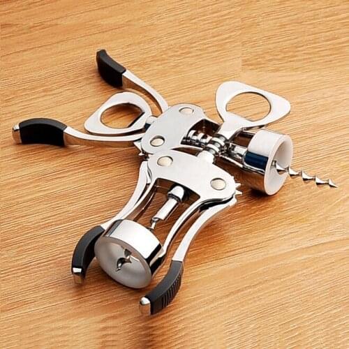 Stainless Steel Waiter Metal Wine Corkscrew Bottle Red Wine Openers ss1012
