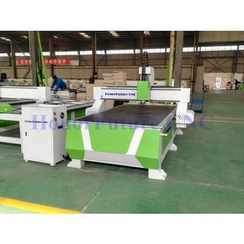 New Style 1325 CNC Router Cutting Machine TBI Rail Linear Bearings and Ball Screw Vacuum and T-slot Combined