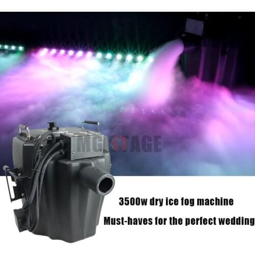Stage Effect Equipment Mini Size 3500W Dry Ice Fog Machine Low Lying Smoke