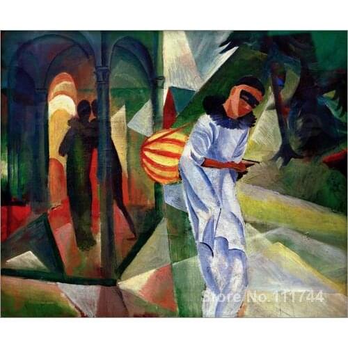 Pierrot August Macke painting Decorative art Handmade High quality