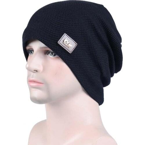 Smell-less Daily Costume Riding Cold Weather Warm Knitted Hat for Male