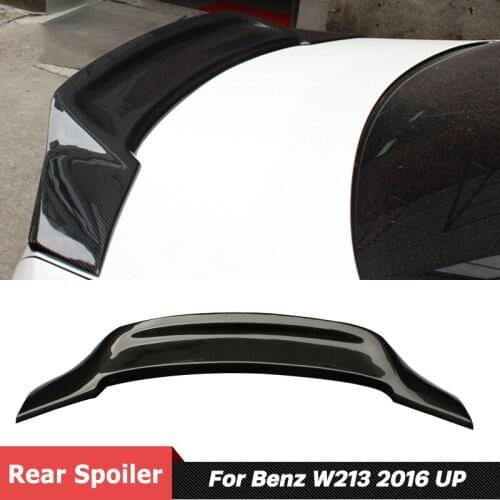 R Style Carbon Fiber Material Back Trunk Wing Rear Spoiler For Benz W213 E260 E300 Car Tuning 2016 Up