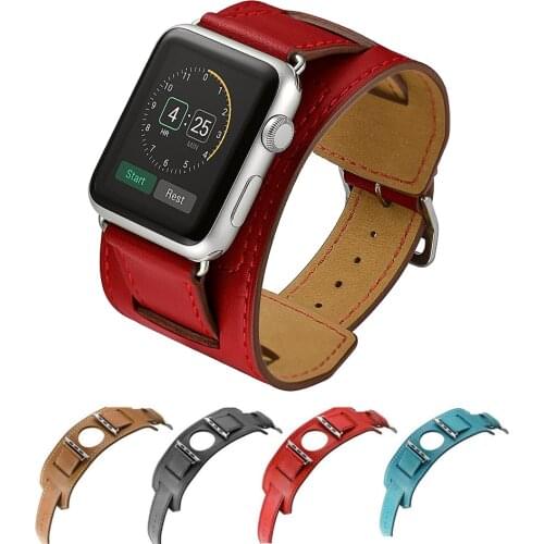 Genuine Leather Strap For Apple Watch Band 44mm 40mm 42mm 38mm Accessories Bracelet Pulseira Correa Iwatch Series 6 se 5 4 3 44