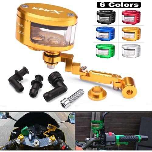 CNC Motorcycle Brake Fluid oil Reservoir Cup For XMAX300 XMAX250 X-MAX XMAX 300 250 X-MAX300 X-MAX250 2017 2018 2019 2020 2021