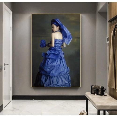 Hand Painted Fantastic Figure Paintings Zeng Chuanxing On Canvas Modern Girl Oil Painting Good For Home Garden Decoration