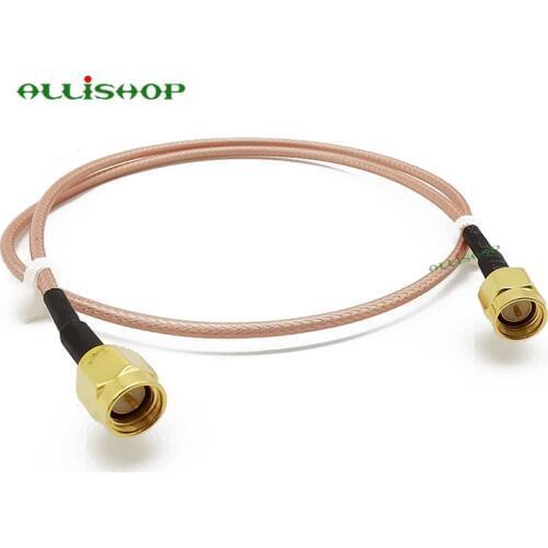 SMA Male to SMA Male RF Connector Crimp RG316 Cable SMA Male Cable Jumper Pigtail WiFi Wireless Router 7CM-1M