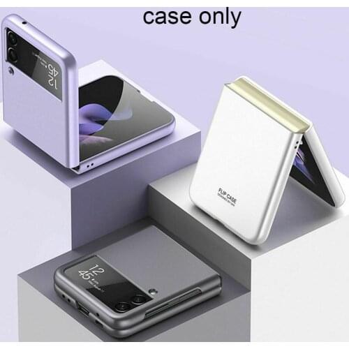 Folding Phone Case For Samsung Galaxy Z Flip 3 Matte Slim Case Cover Hard Plastic Ultra Thin Case
