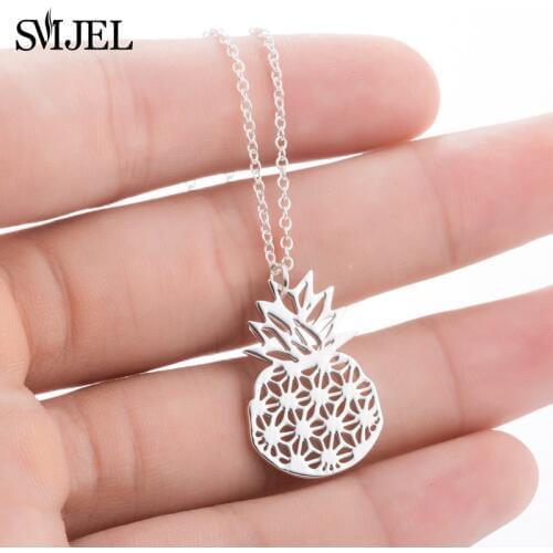 SMJEL Unique Pineapple Necklaces & Pendants Tropical Fruit Jewelry Necklace Choker Birthday Gift