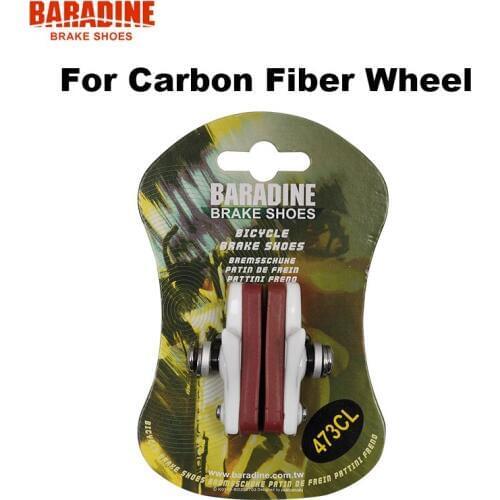 Baradine 473CL Road bike bicycle C-brake Caliper brake shoes pads for carbon fiber wheel bike parts