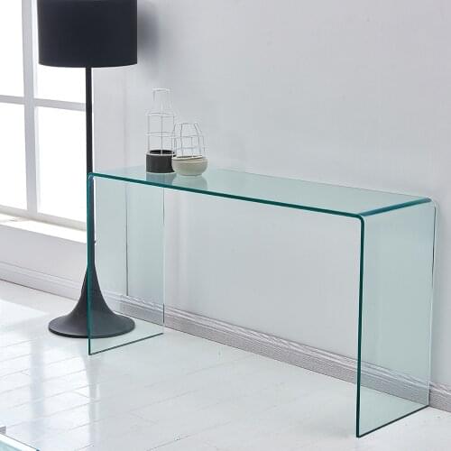 Three Styles Clear Glass Side & End Table Tempered Glass End Table Small Coffee Table Side Table End Table Coofee Table