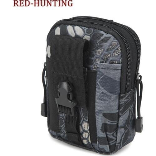 Outdoor Wallet Pouch Purse Phone Case Tactical Holster Military Molle Hip Waist Belt Bag with Zipper