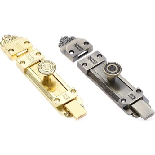 Vintage Door Latch Sliding Lock Latch Barrel Bolt Bronze Zinc Alloy For Small Household Furniture