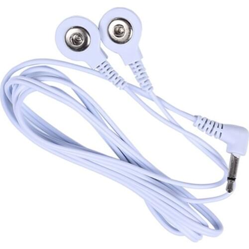 2 Way Cable Universal 2.5MM Plug Electrode Lead Wires Connecting Cable for Digital TENS Therapy Massager Portable Massager Tool