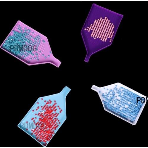 5PCS Purple plate Retail Wholesale DIY Diamond Painting Diamond Embroidery Accessories small Drill Plate Plastic Tray DIY Kits