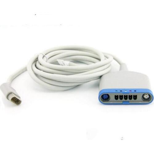 Free Shipping Compatible for Simens/Drager SC9000XL 16pin Multi-functional ECG Trunk Cable Medical ECG EKG Cable and Wire TPU