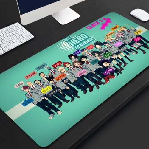 Anime My Hero Academia Large Mouse pad Anime Gamer Gaming Mouse Pad Computer Accessories Keyboard Laptop mouse pad manga mat