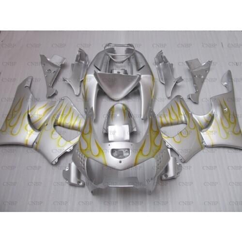 CBR 919RR 1998 - 1999 Full Body Kits for Honda Cbr919RR 1999 Abs Fairing CBR900 919 99 Silver Yellow Frame Motorcycle Fairing