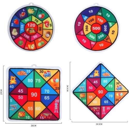 Children Dart Board Game Dartboard with 2pcs Sticky Balls Parent-Child Educational Toys Safe for Boys Girls