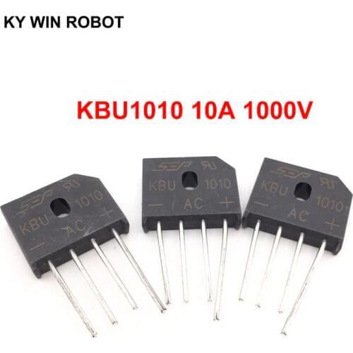 5PCS 10A 1000V DIP-4 diode bridge rectifier KBU1010