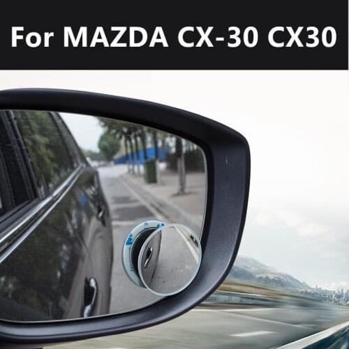 For MAZDA CX-30 CX30 Wide Angle Round Convex Car Rearview Mirror Car Reversing Auxiliary Mirror Blind Spot Mirror accessories