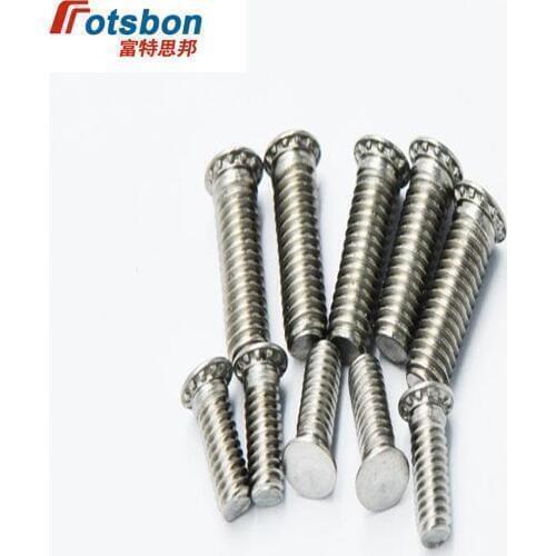 FHS-024-8 Round Head Studs Self-clinching Blind Rivet Protruding Stud Clinch PC Screw Platen Screws Sheet Metal Panels Vis PCB