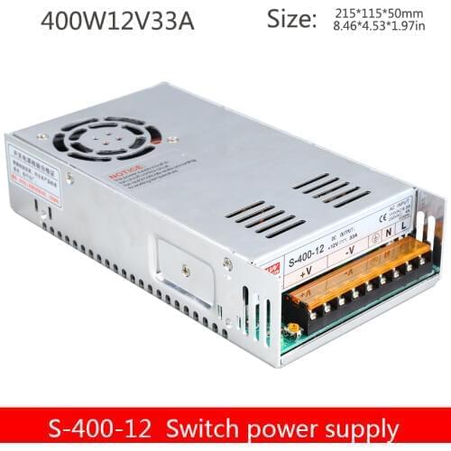 Switching power supply 12V33A transformer 220v turn 12v400W monitoring power supply LED power supply S-400-12