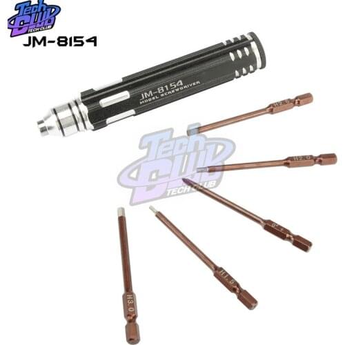 JM-8154 6 in 1 Precision Screwdriver Set S2 Alloy Steel Screwdriver Kit For UAV / Drones Model Planes Motherboard Repair Tools