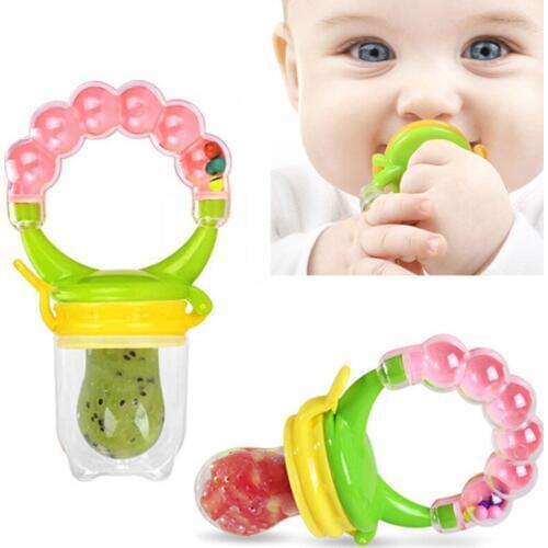 Baby Fresh Food Feeder Safety Infant Pacifiers Fresh Fruit Nibbler Rotating Mills Chew Fruit Nipples Grinder Feeding Toys