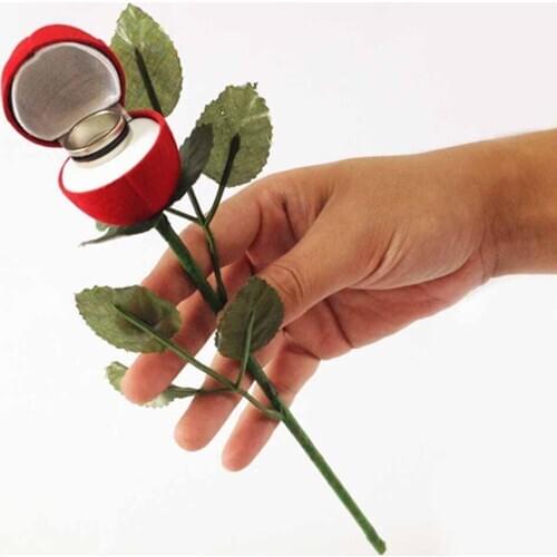 Rose to Ring Box Magic Tricks Stage Close Up Magia Mystery Box Magie Flower Magica Mentalism Illusion Gimmick Props Accessories