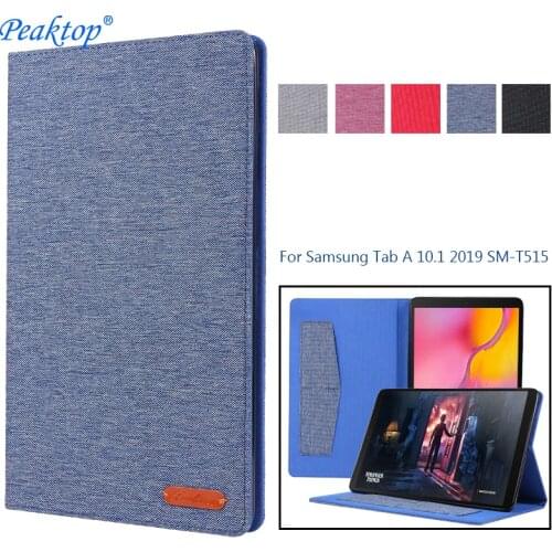 Flip Leather Tablet Case for Samsung Galaxy Tab a 10.1 Inch 2019 Fundas Protective Stand Cover Soft Shell Capa for Sm-T515 T510